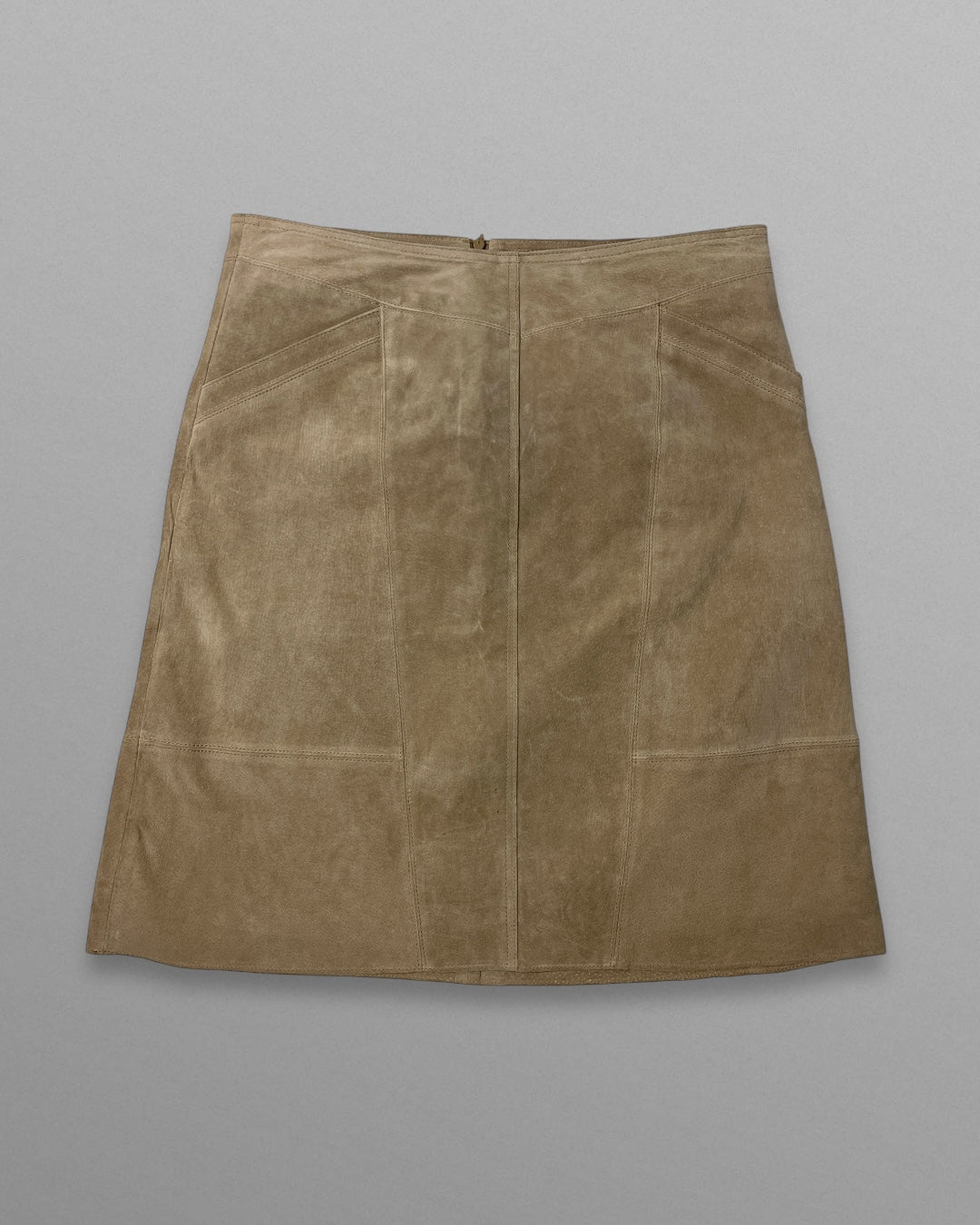 Beige mockakjol