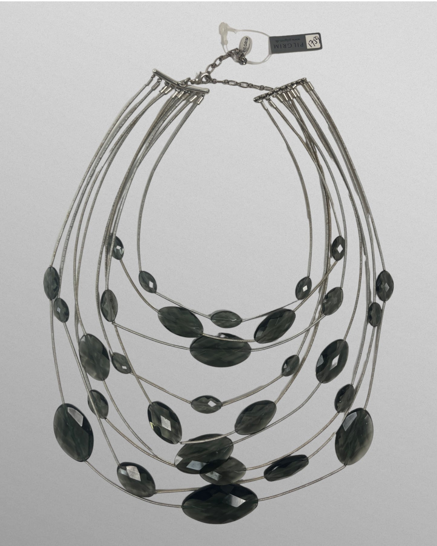 Halsband med stora kristaller