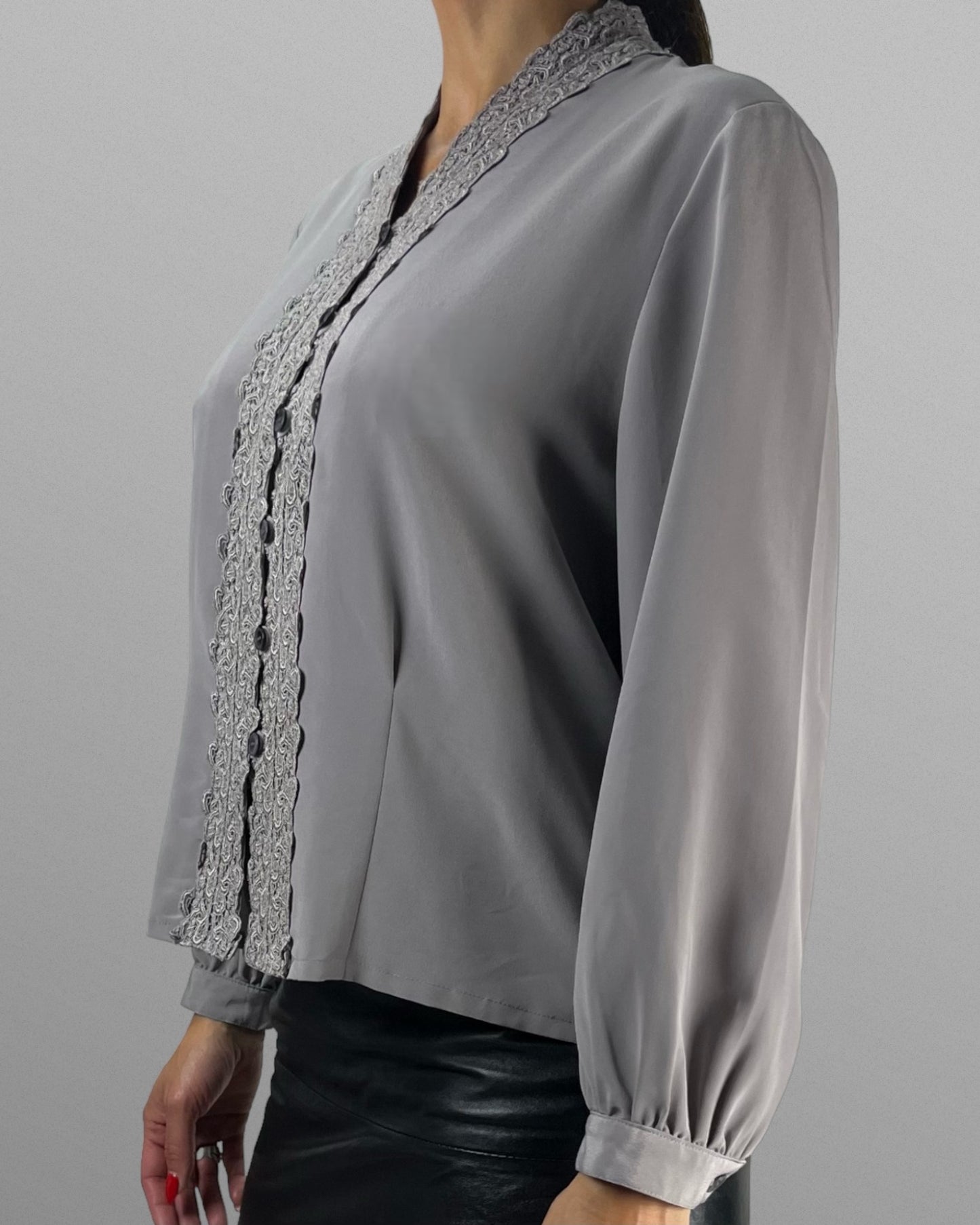 Blus med spets