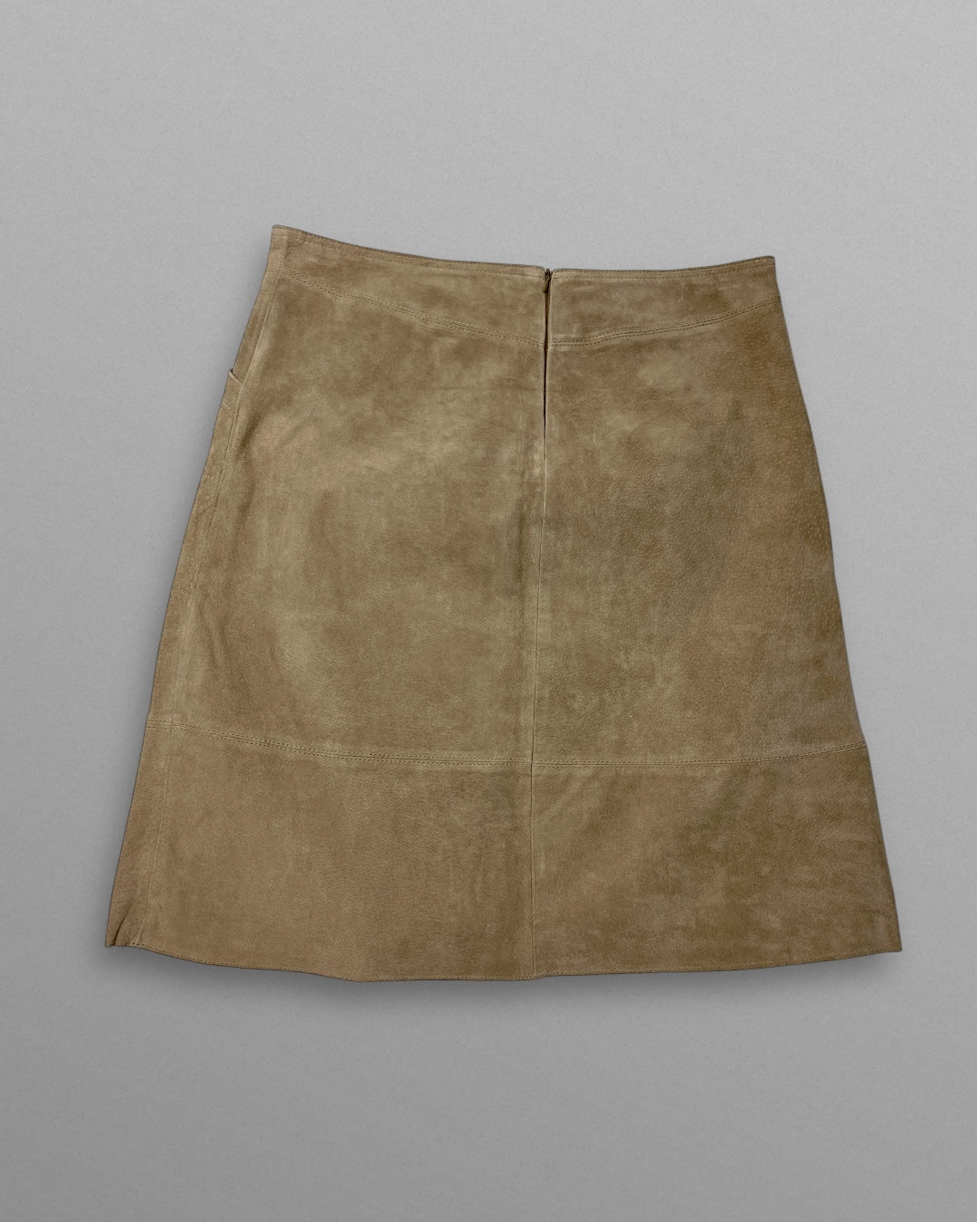 Beige mockakjol