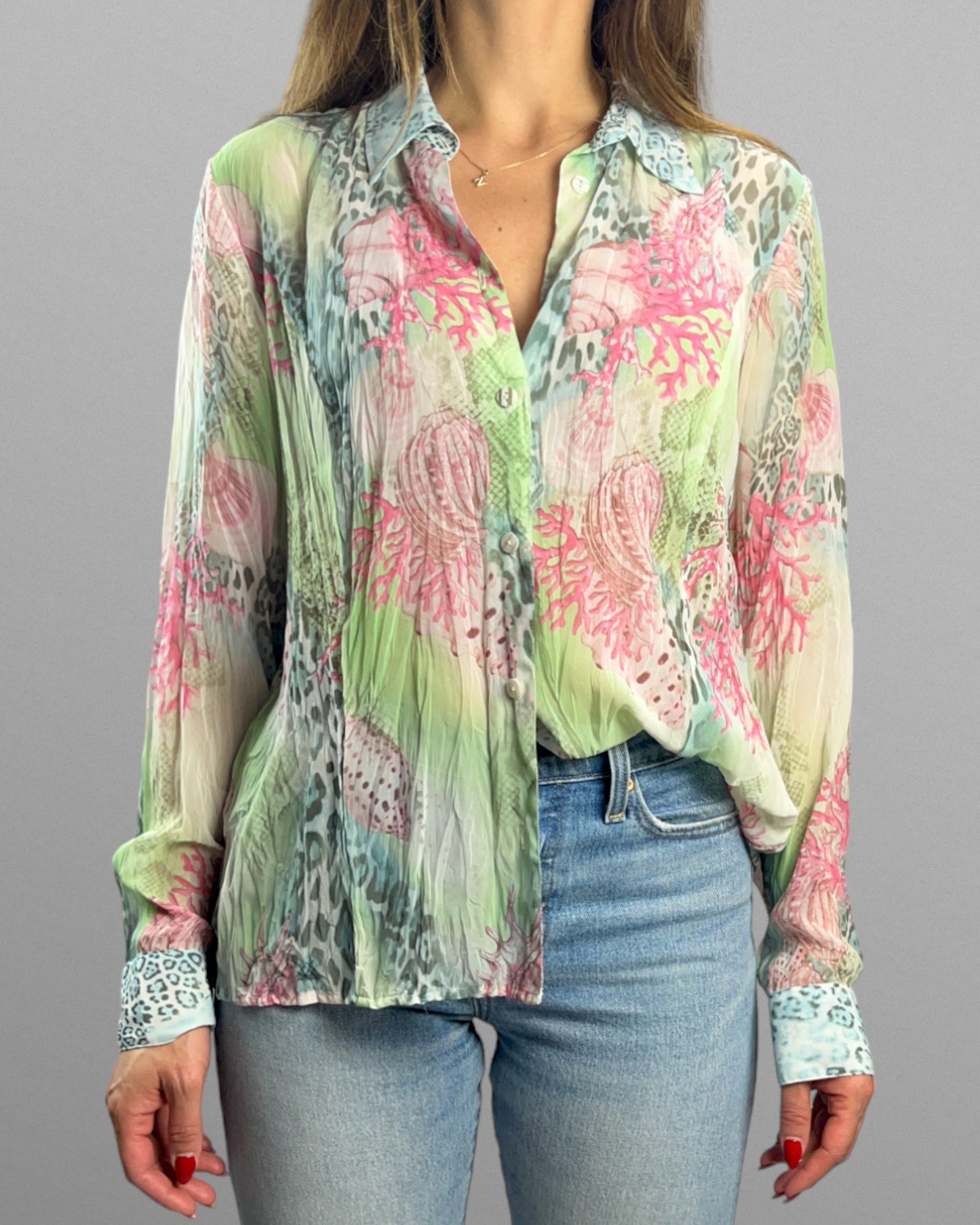 Blus i pasteller