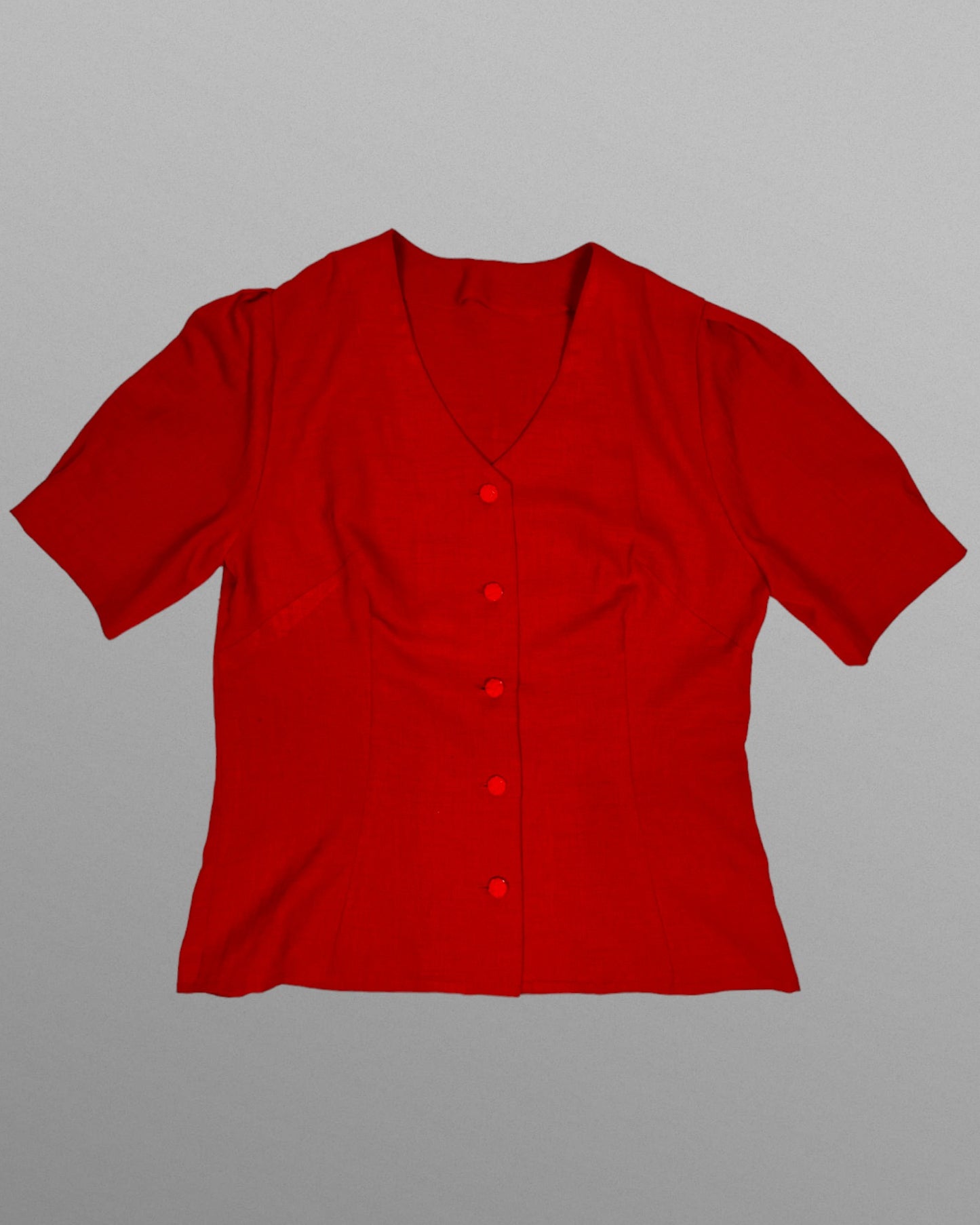 Röd vintage blus