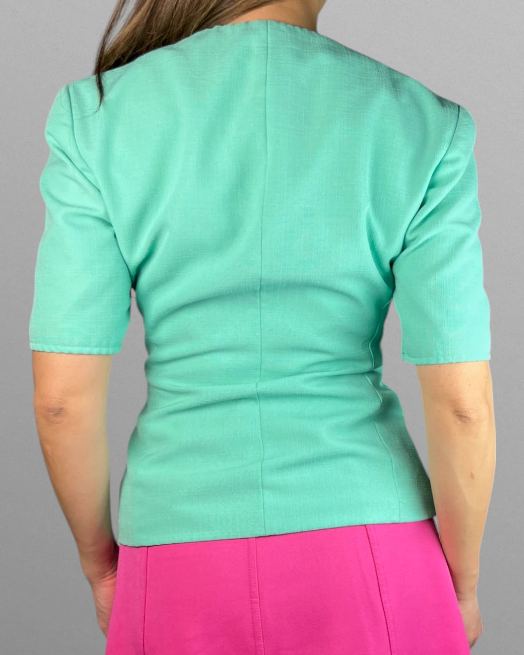 Mintgrön vintage blus