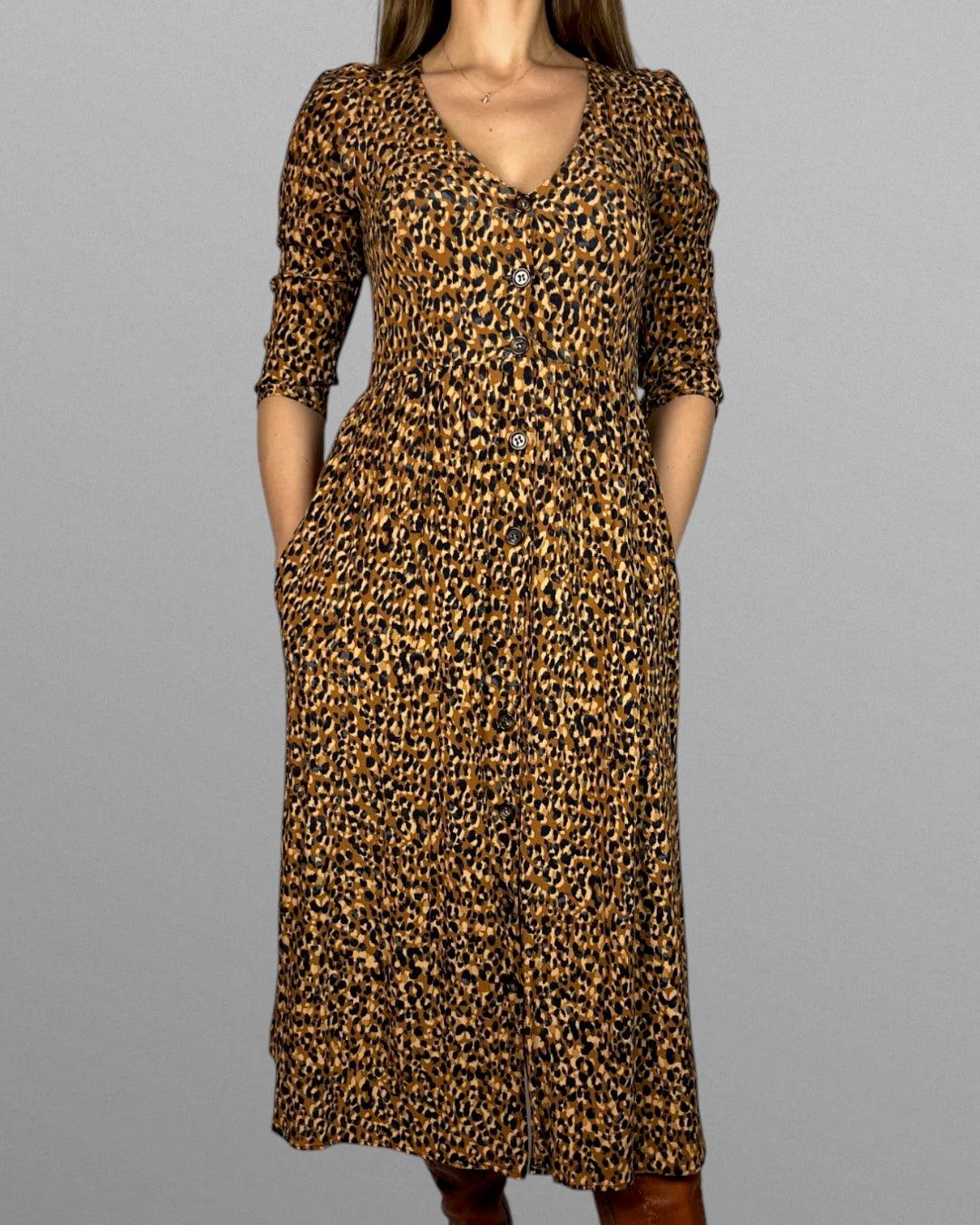 Leopard klänning