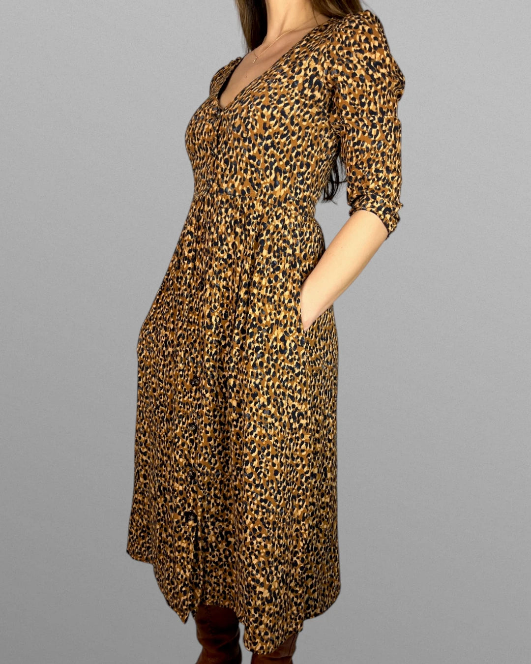 Leopard klänning